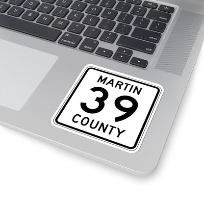 Martin County Route 39 MN (Minnesota) (Road Sign) STICKER Vinyl Kiss-Cut Decal