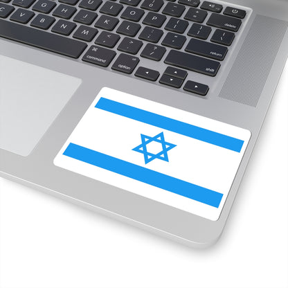 Flag of Israel Light Blue 3-2 (Israel) STICKER Vinyl Kiss-Cut Decal