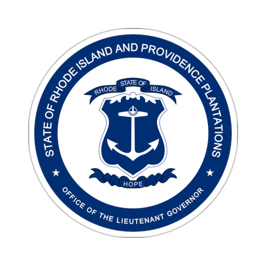 Seal of the Lieutenant Governor of Rhode Island - STICKER Vinyl Kiss-Cut Decal