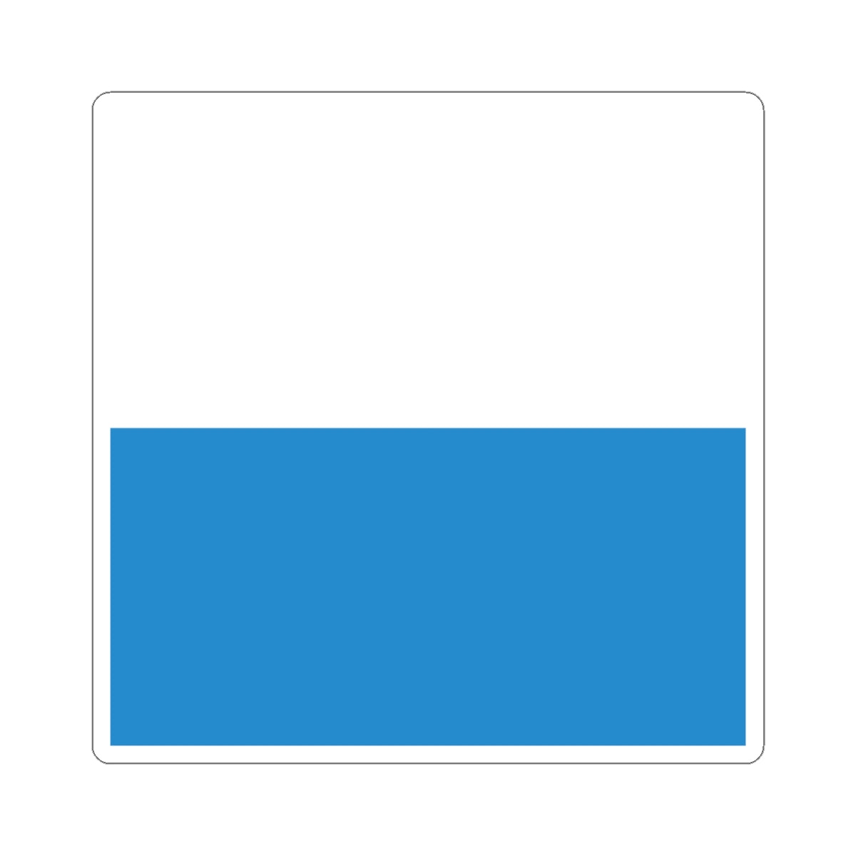 Flag of Canton of Lucerne (Switzerland) STICKER Vinyl Kiss-Cut Decal