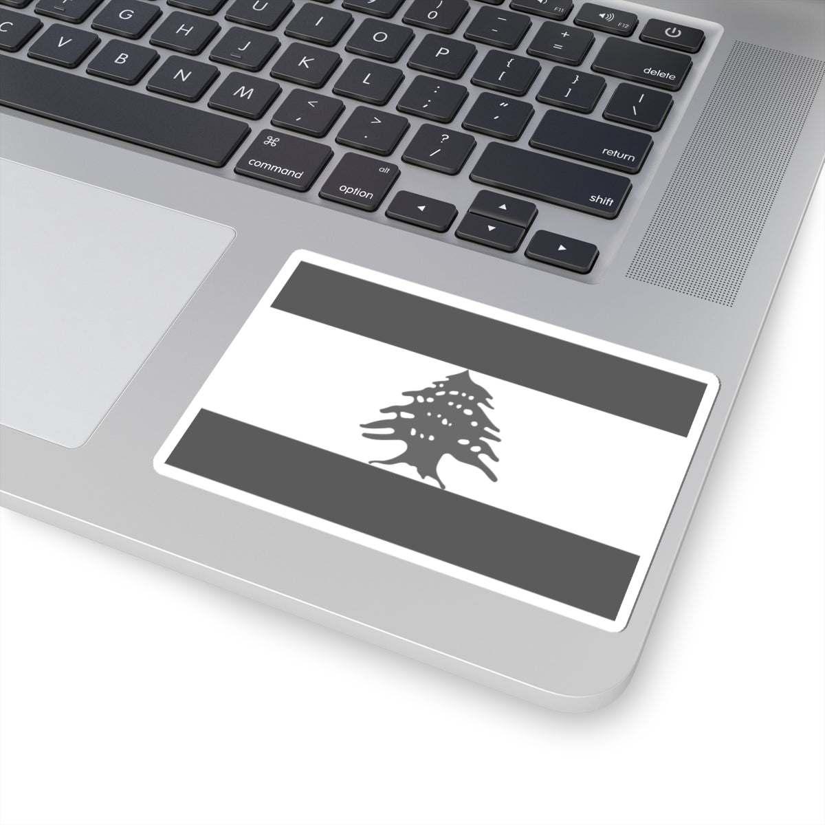 Flag of Lebanon - White (Lebanon) STICKER Vinyl Kiss-Cut Decal