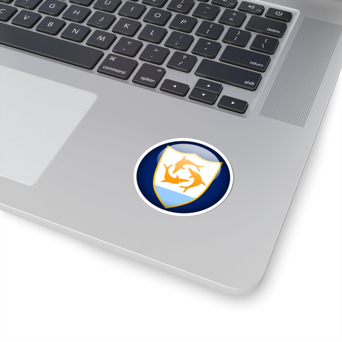 Flag orb Anguilla (United Kingdom) STICKER Vinyl Kiss-Cut Decal