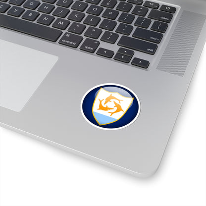 Flag orb Anguilla (United Kingdom) STICKER Vinyl Kiss-Cut Decal
