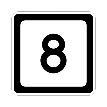 WV-8 (Virginia) (Road Sign) STICKER Vinyl Kiss-Cut Decal