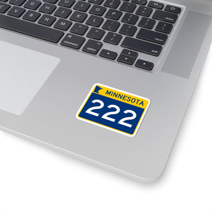 MN-222 wide (Minnesota) (Road Sign) STICKER Vinyl Kiss-Cut Decal