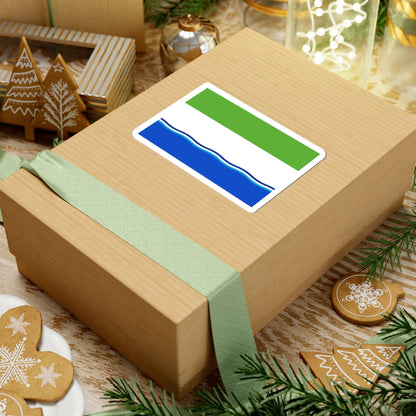 Flag of Belogorsky rayon Amur oblast (Russia) STICKER Vinyl Kiss-Cut Decal