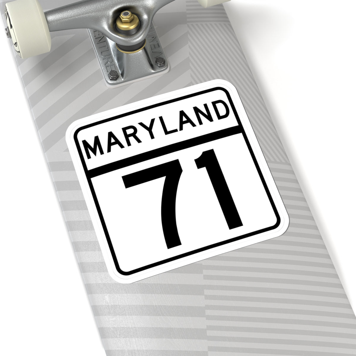 MD Route 71 (Maryland) (Road Sign) STICKER Vinyl Kiss-Cut Decal