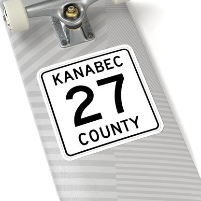 Kanabec County 27 MN (Minnesota) (Road Sign) STICKER Vinyl Kiss-Cut Decal