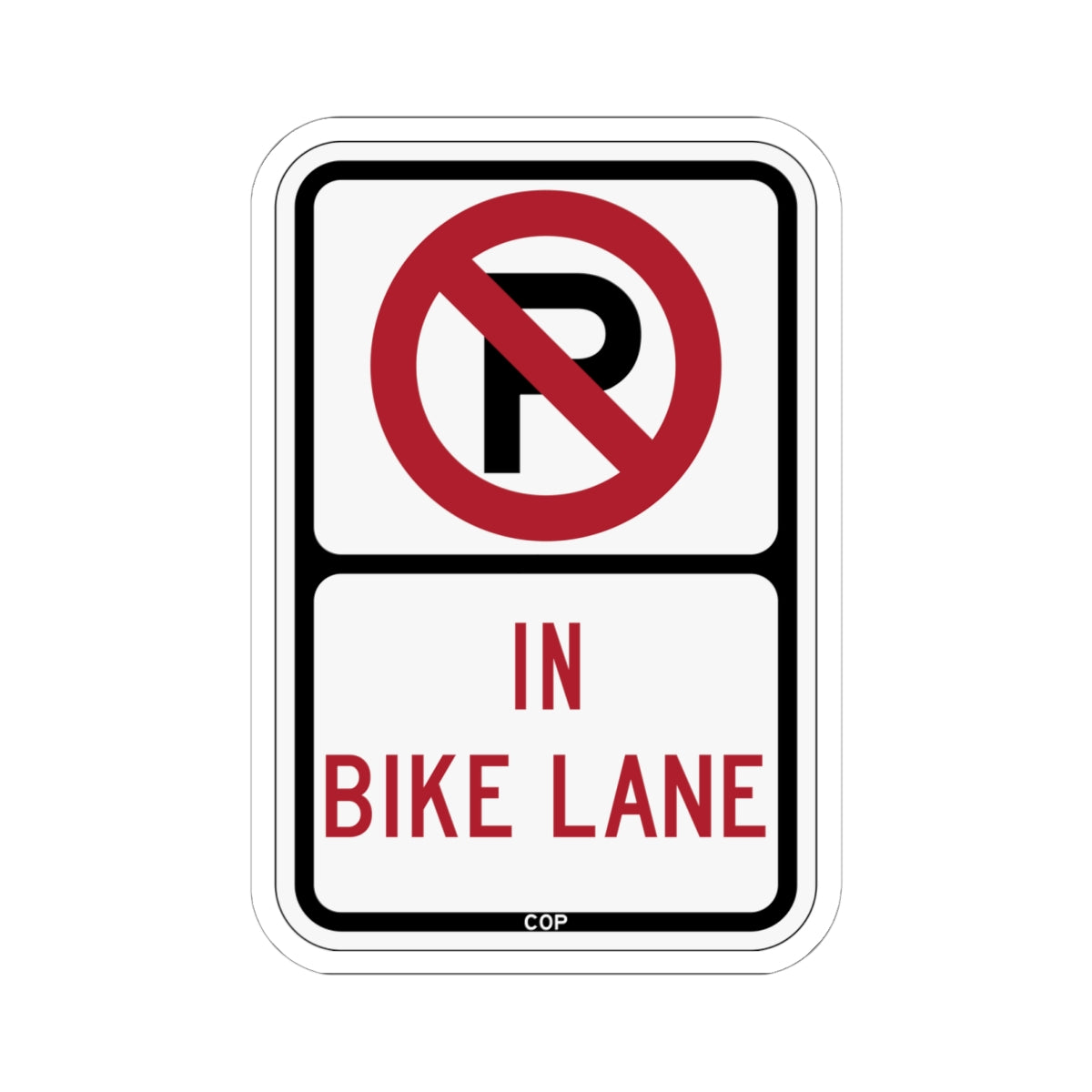 PBOT Road sign P1841 (Oregon) (Road Sign) STICKER Vinyl Kiss-Cut Decal