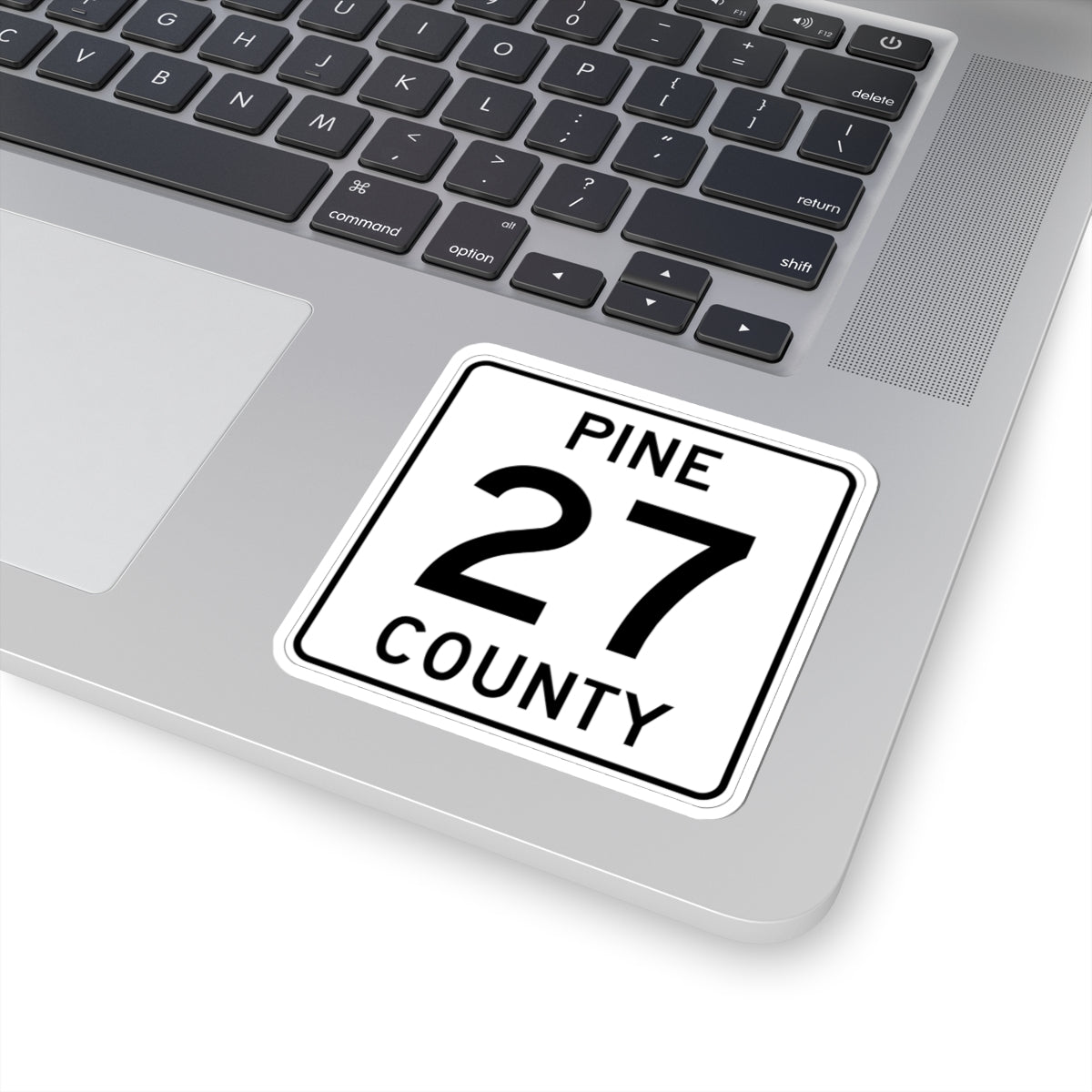Pine County Route 27 MN (Minnesota) (Road Sign) STICKER Vinyl Kiss-Cut Decal