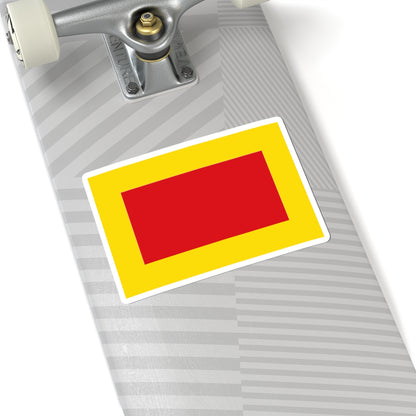 Flag maritime sevilla (Spain) STICKER Vinyl Kiss-Cut Decal