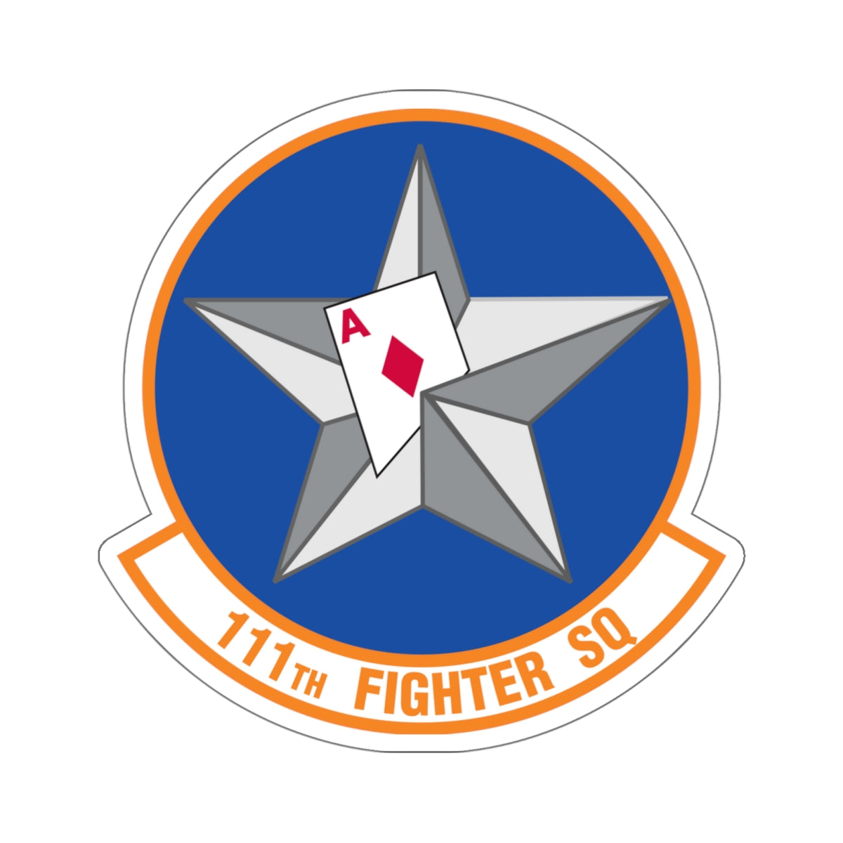 111th Fighter Squadron (U.S. Air Force) STICKER Vinyl Kiss-Cut Decal-6 Inch-White-The Sticker Space