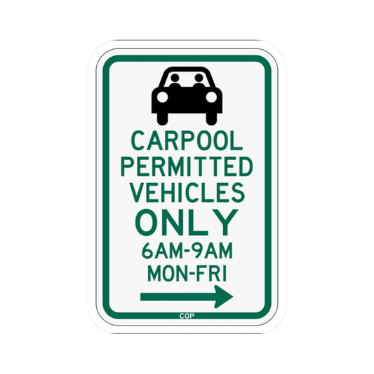 PBOT Road sign P4451R (Oregon) (Road Sign) STICKER Vinyl Kiss-Cut Decal