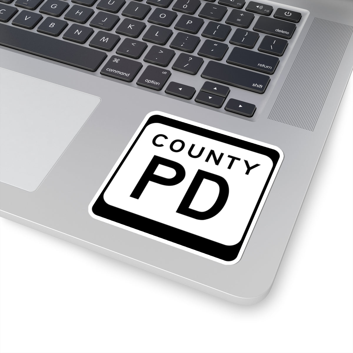 WIS County PD (Wisconsin) (Road Sign) STICKER Vinyl Kiss-Cut Decal