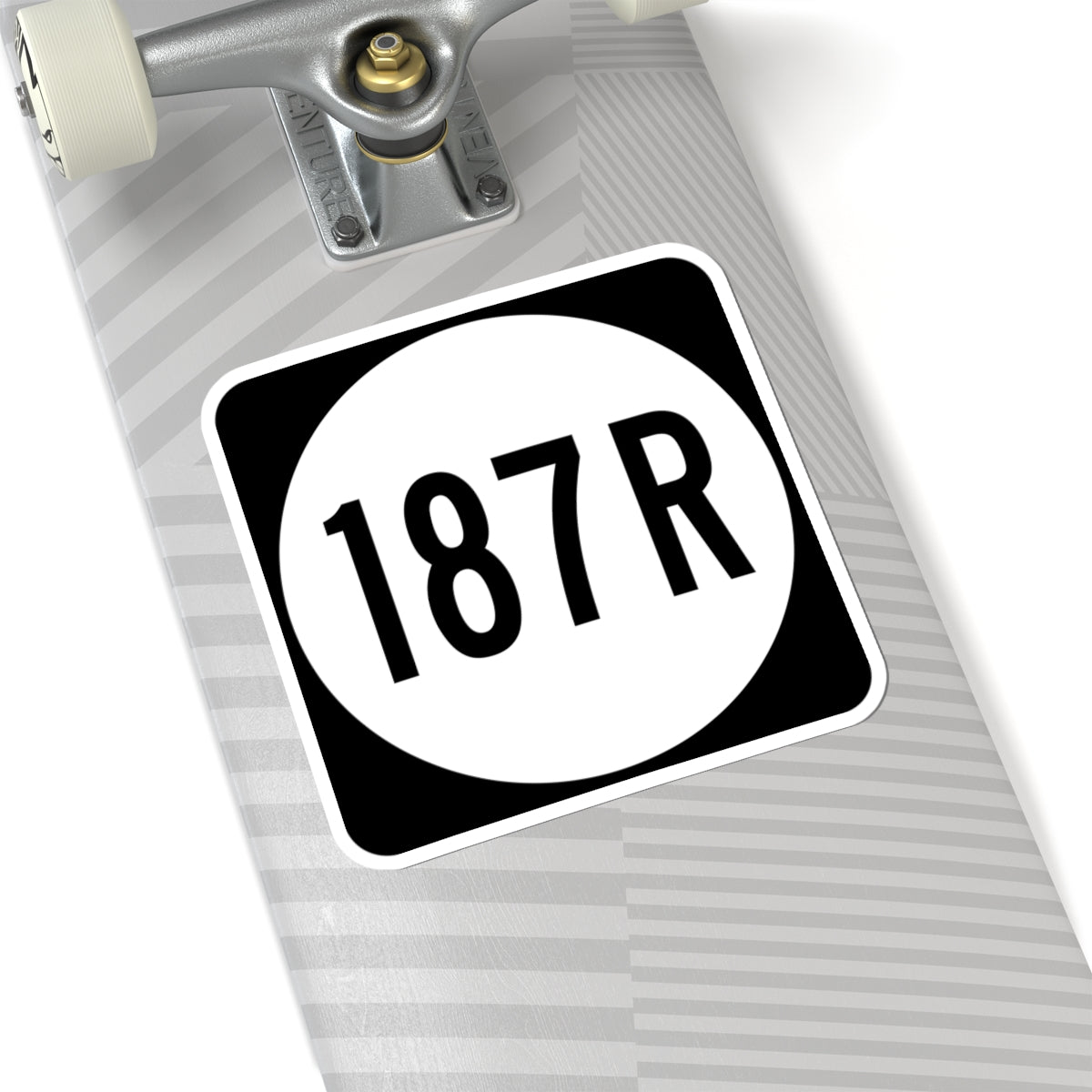 PR tertiary 187R (Puerto Rico) (Road Sign) STICKER Vinyl Kiss-Cut Decal