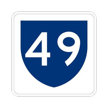 PR primary 49 (Puerto Rico) (Road Sign) STICKER Vinyl Kiss-Cut Decal