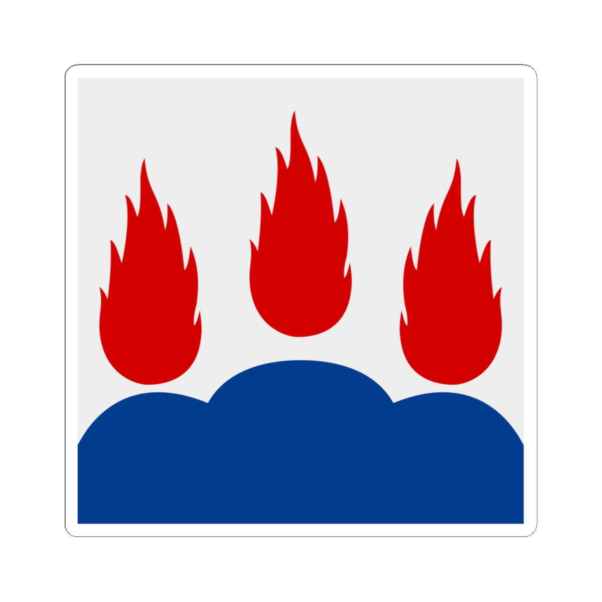 Vastmanlands lan vapenflagga (Sweden) STICKER Vinyl Kiss-Cut Decal