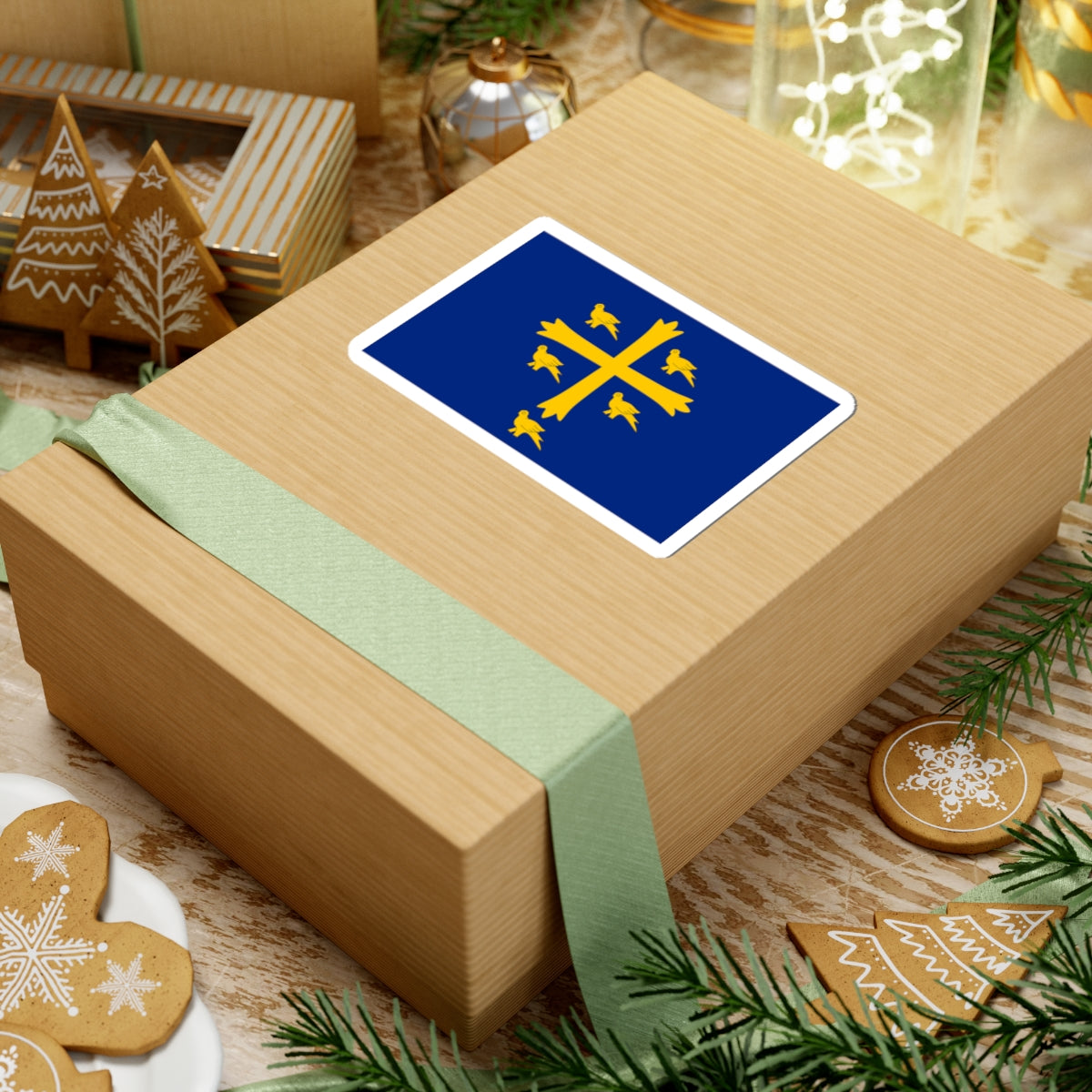 Banner of Saint Edward (England) STICKER Vinyl Kiss-Cut Decal