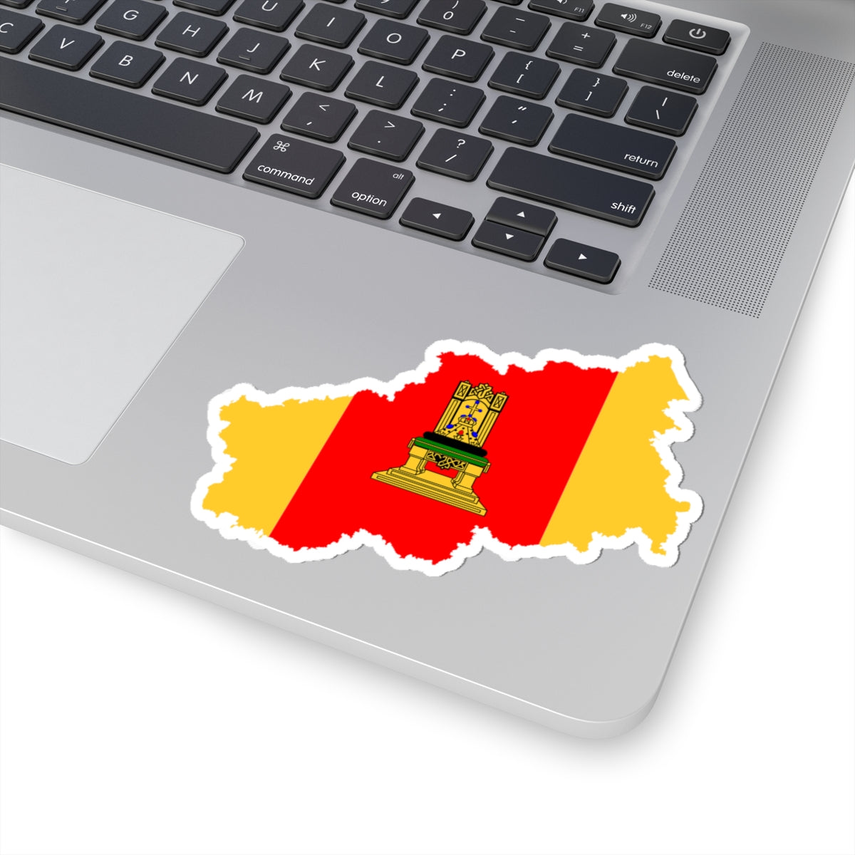 Flag-map of Tver Oblast (Russia) STICKER Vinyl Kiss-Cut Decal