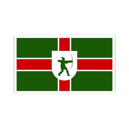 County Flag of Nottinghamshire (England) STICKER Vinyl Kiss-Cut Decal