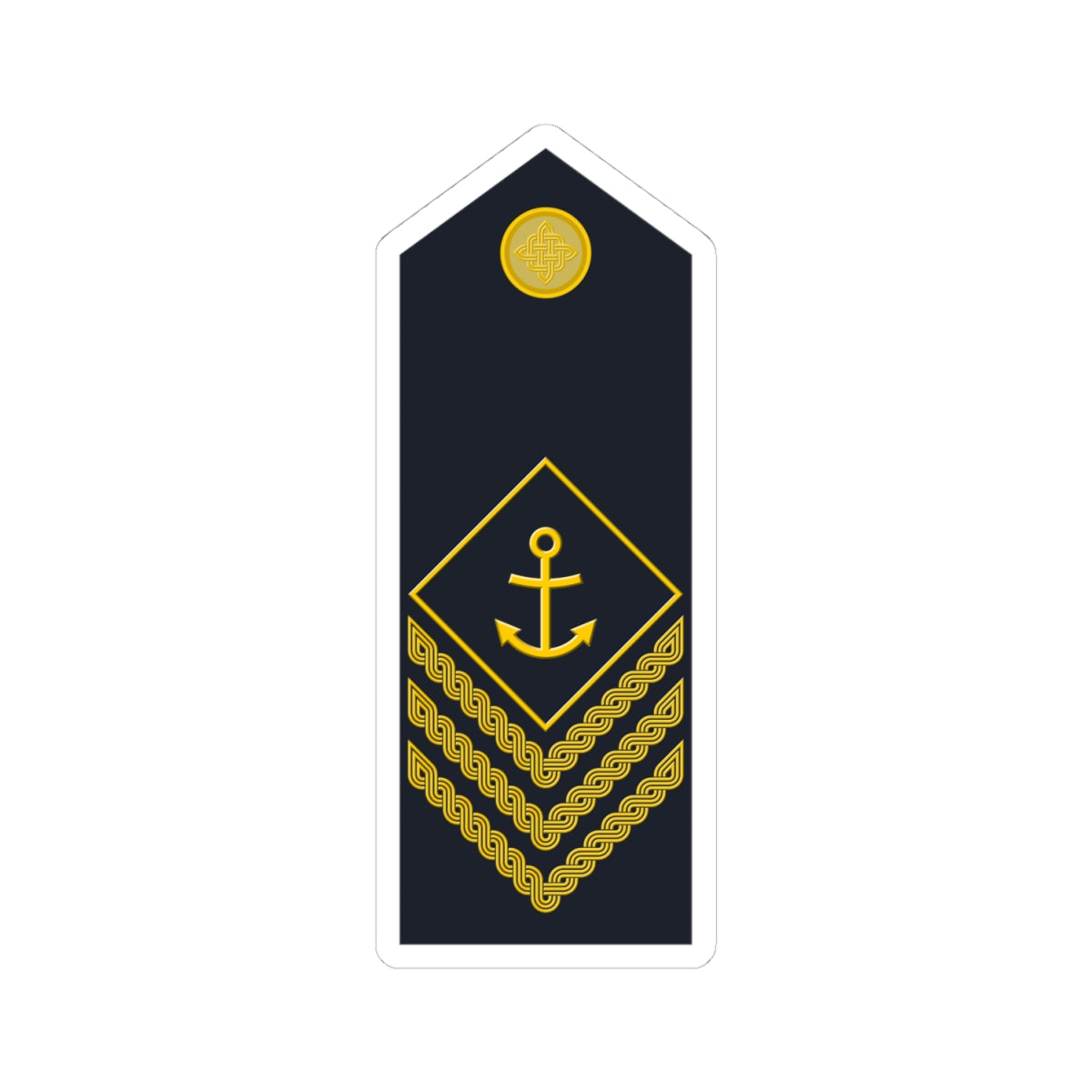 Naramenica ljetne odore narednika HRM (Croatia) (Military Rank) STICKER Vinyl Kiss-Cut Decal