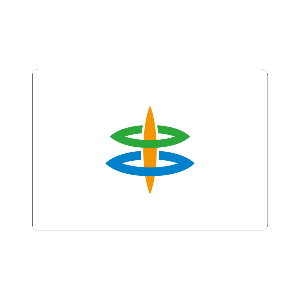 Flag of Kushimoto Wakayama (Japan) STICKER Vinyl Kiss-Cut Decal