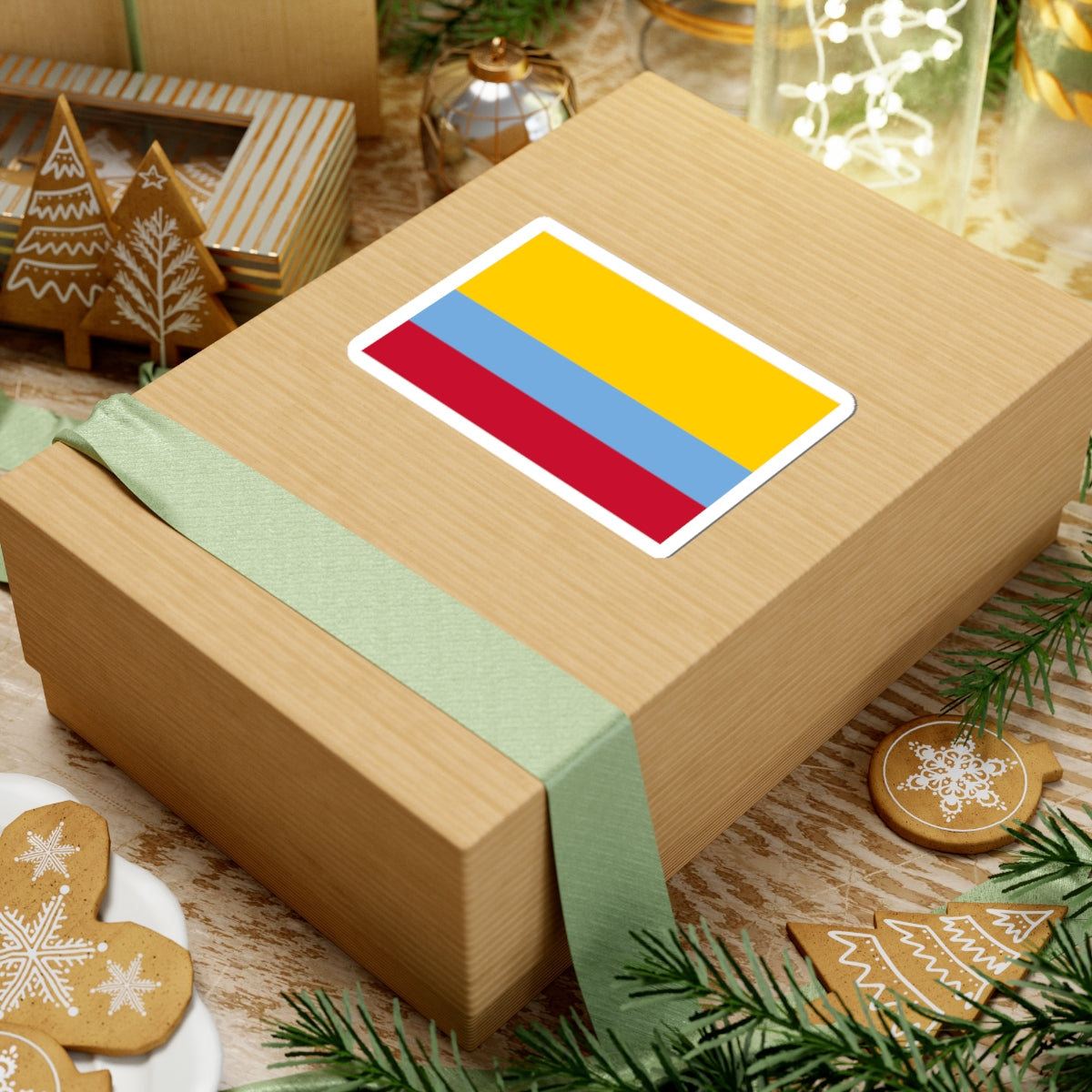 Flag of Venezuela with no coat of arms 1811-1836 (Colombia) STICKER Vinyl Kiss-Cut Decal