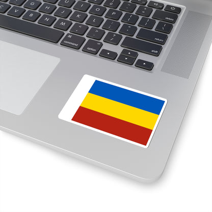 Flag of Rostov Oblast (Russia) STICKER Vinyl Kiss-Cut Decal