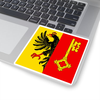 CHE Geneve Flag (Switzerland) STICKER Vinyl Kiss-Cut Decal