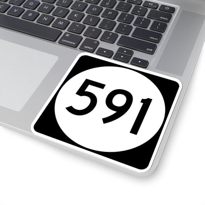 PR tertiary 591 (Puerto Rico) (Road Sign) STICKER Vinyl Kiss-Cut Decal