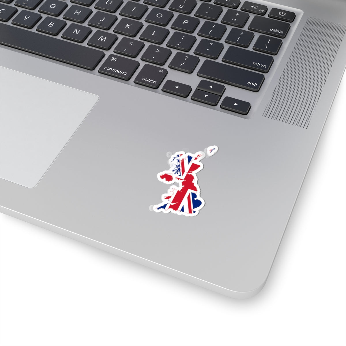 Flag-map of the United Kingdom (United Kingdom) STICKER Vinyl Kiss-Cut Decal