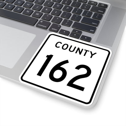 County 162 square (Minnesota) (Road Sign) STICKER Vinyl Kiss-Cut Decal