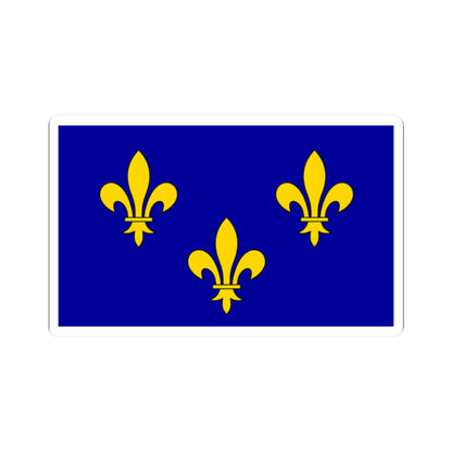 Cultural flag of Ile-de-France (France) STICKER Vinyl Kiss-Cut Decal