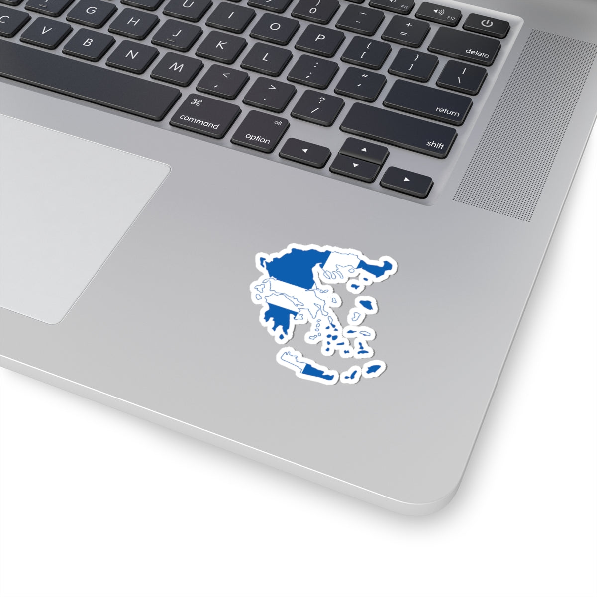 Flag-map of Greece 1822-1978 (Greece) STICKER Vinyl Kiss-Cut Decal