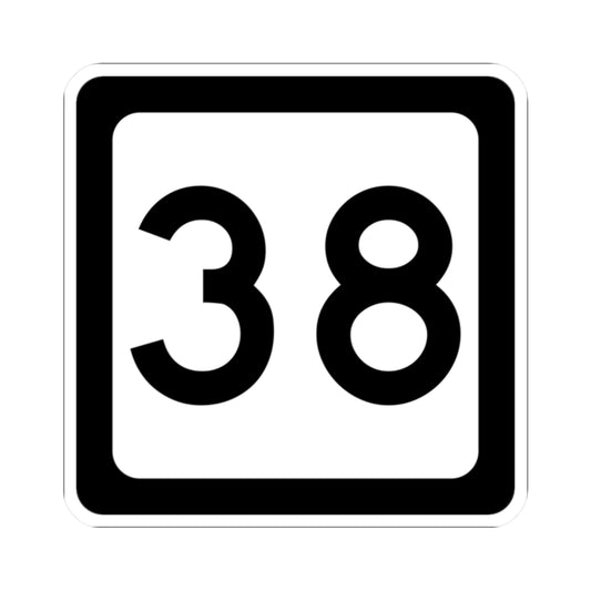 WV-38 (Virginia) (Road Sign) STICKER Vinyl Kiss-Cut Decal