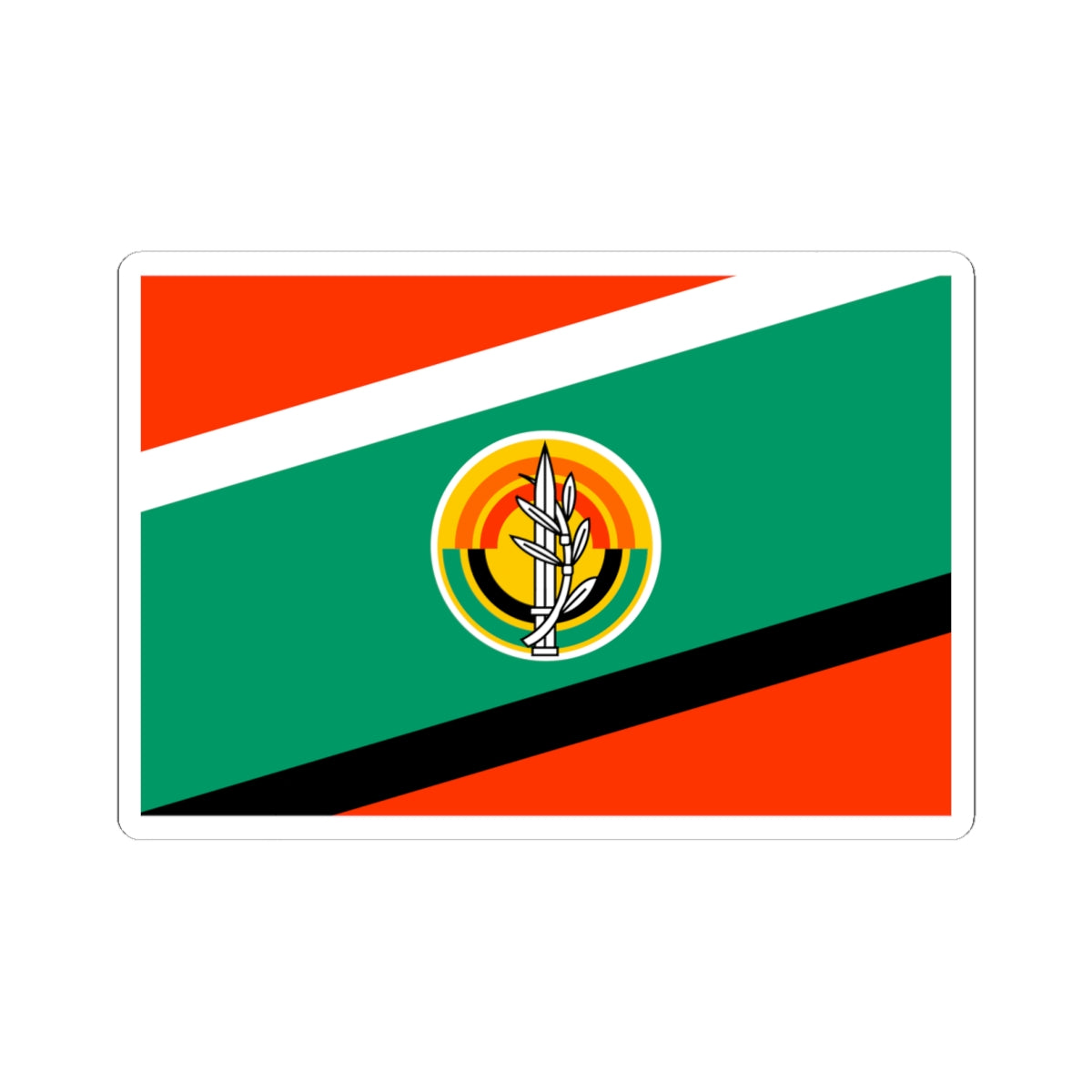 Flag of the Israeli Army Land Arm (Israel) STICKER Vinyl Kiss-Cut Decal
