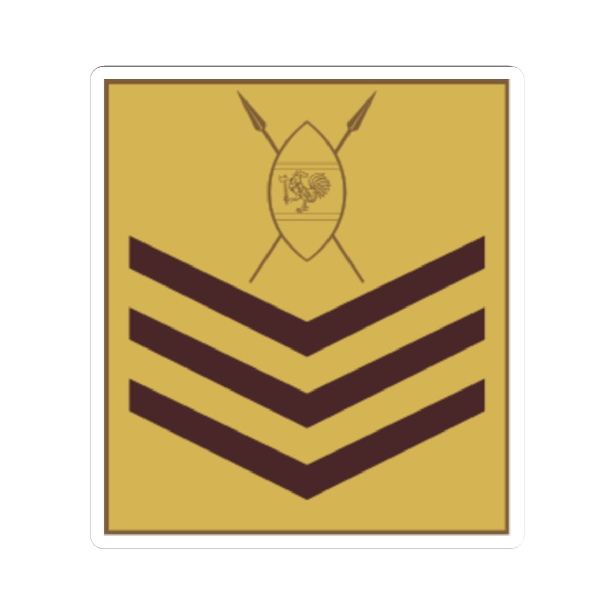 Kenya Army OR 7 (Kenya) (Military Rank) STICKER Vinyl Kiss-Cut Decal