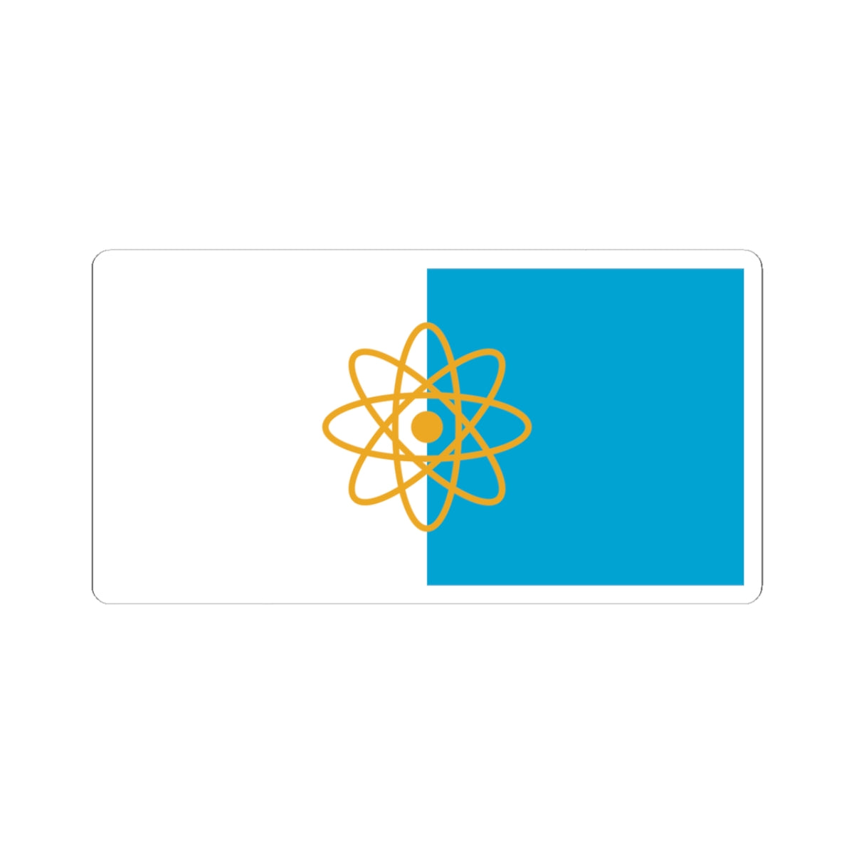 Flag of Kurchatov Kursk oblast (Russia) STICKER Vinyl Kiss-Cut Decal