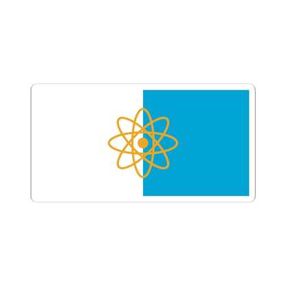 Flag of Kurchatov Kursk oblast (Russia) STICKER Vinyl Kiss-Cut Decal
