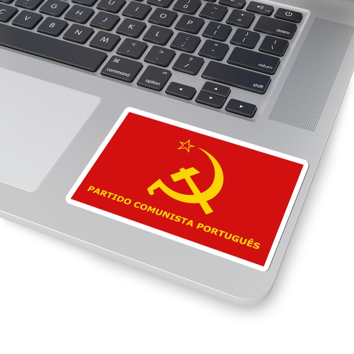 Flag of the Portuguese Communist Party (Portugal) STICKER Vinyl Kiss-Cut Decal