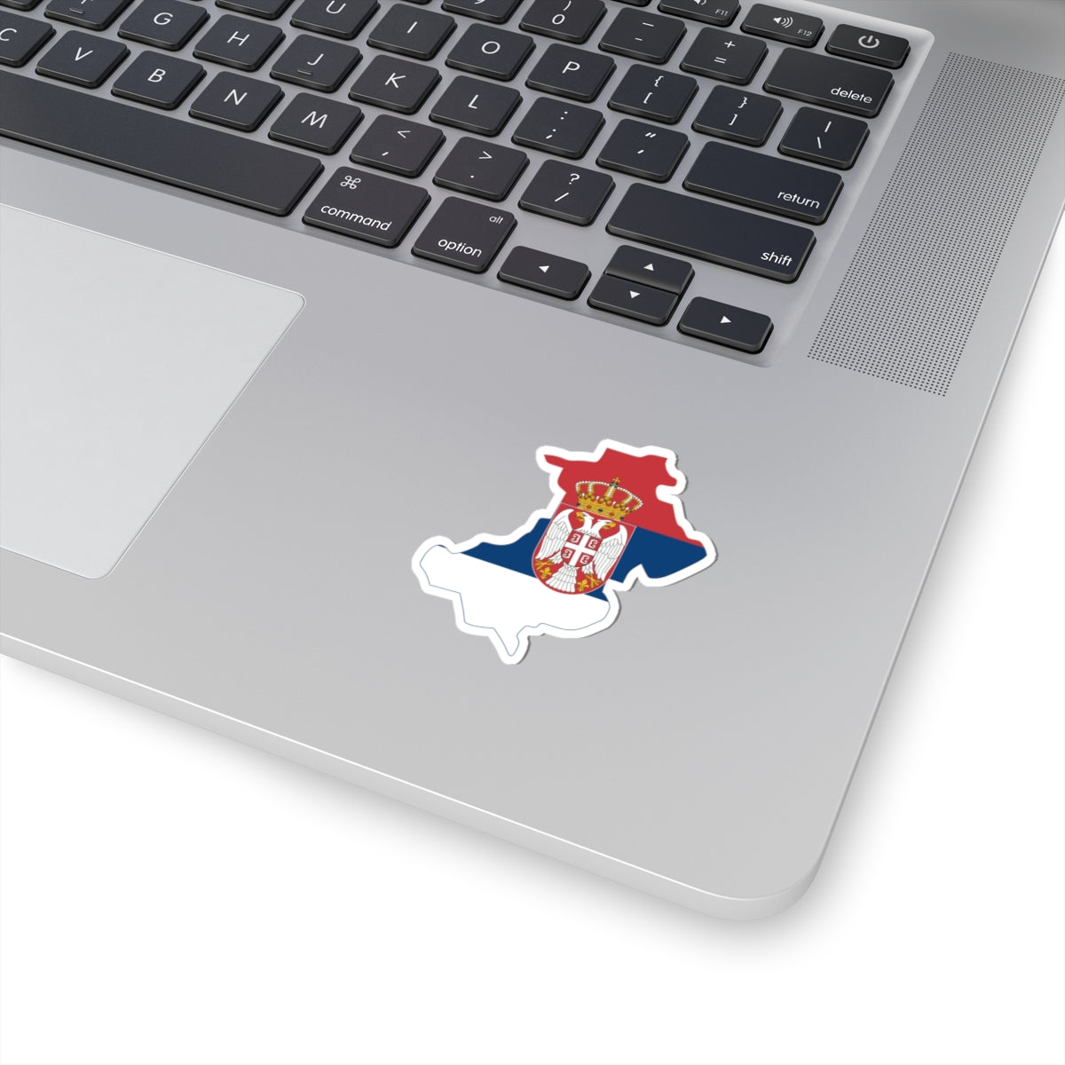 Flag-map of North Kosovo Serbia (Serbia) STICKER Vinyl Kiss-Cut Decal