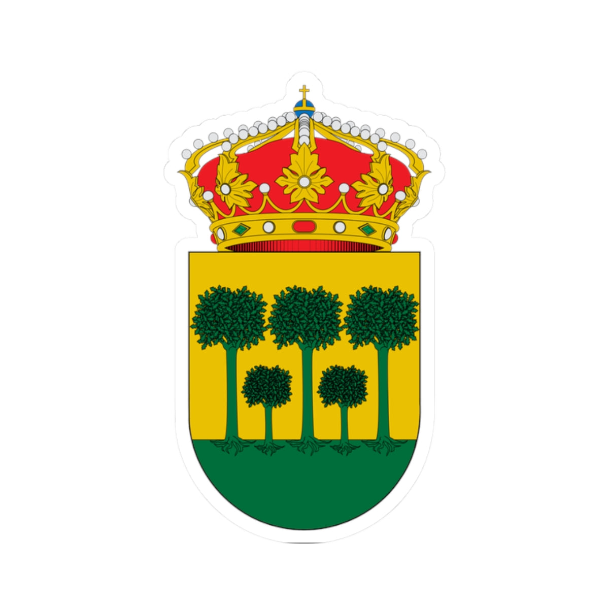 Escudo de Cóbdar (Spain) (Coat of Arms) STICKER Vinyl Kiss-Cut Decal
