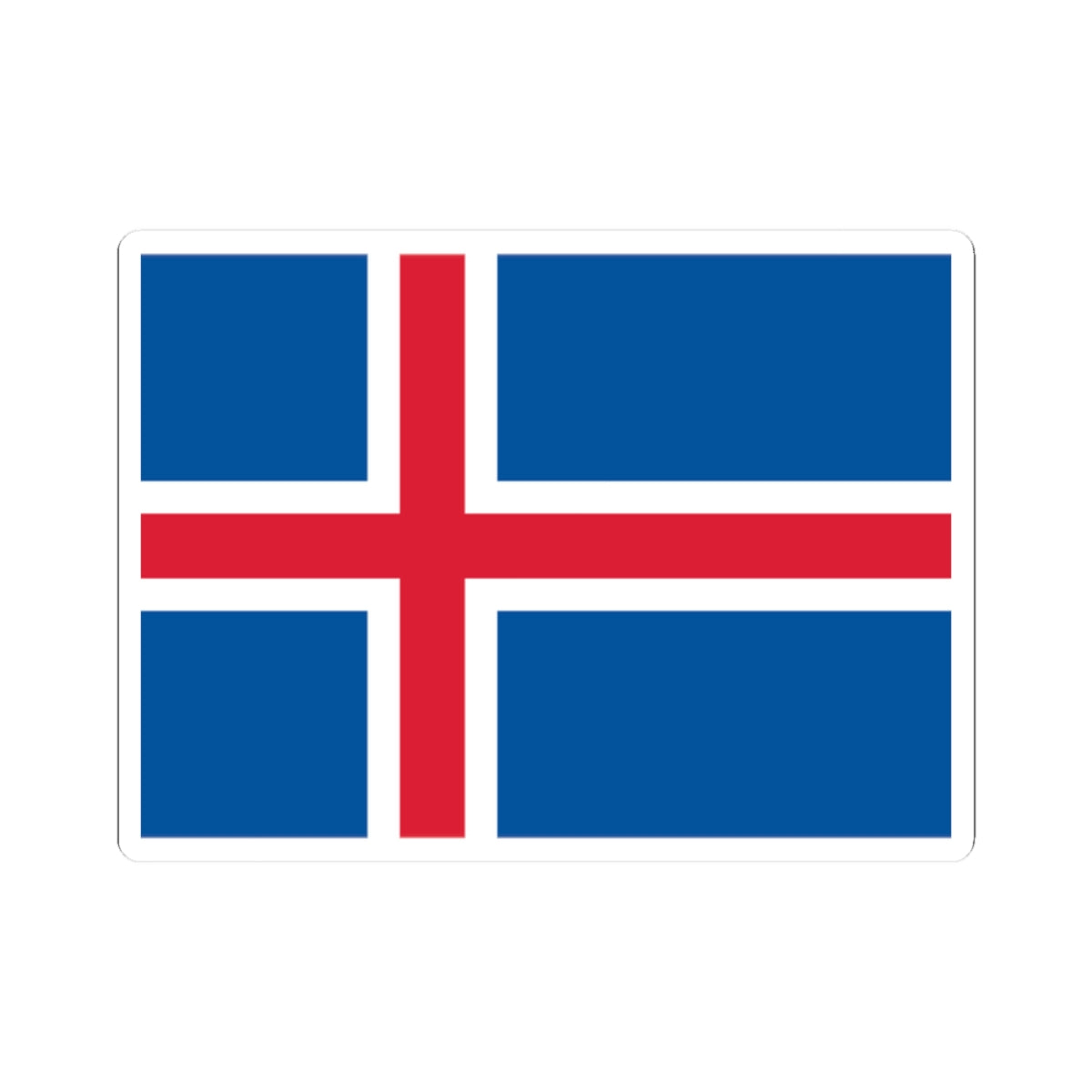 Flag of Iceland (Iceland) STICKER Vinyl Kiss-Cut Decal