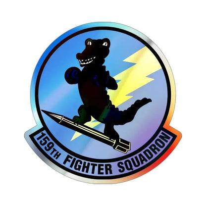 159th Fighter Squadron (U.S. Air Force) Holographic STICKER Die-Cut Vinyl Decal 3 Inch Holographic - The Sticker Space