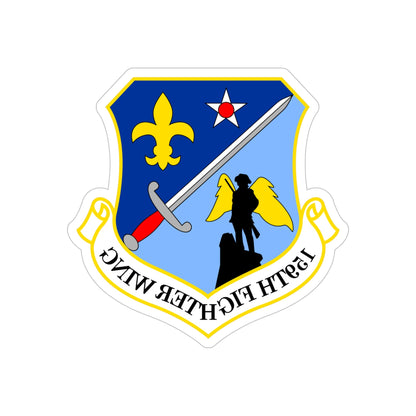 159th Fighter Wing (U.S. Air Force) REVERSE PRINT Transparent STICKER-5" × 5"-The Sticker Space