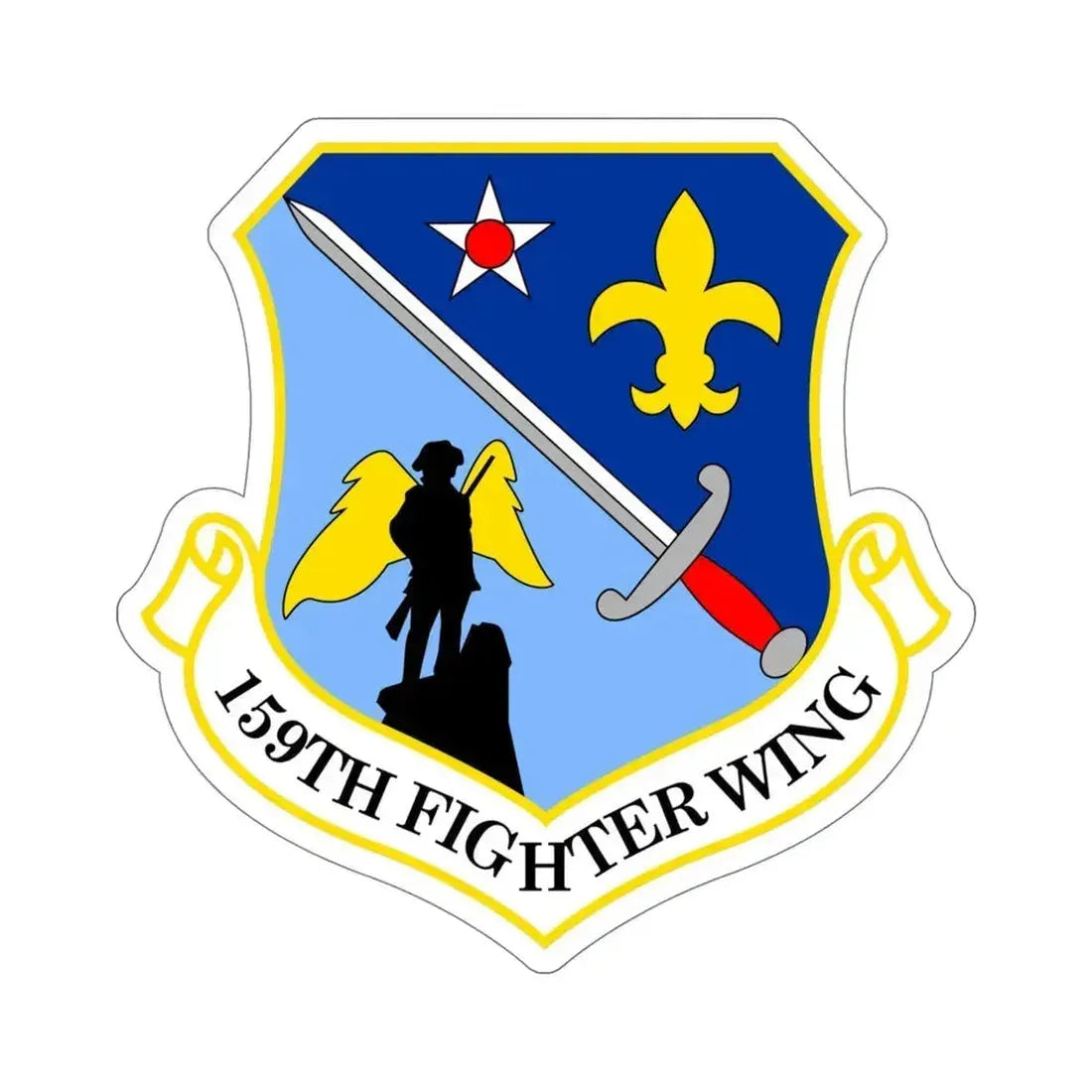 159th Fighter Wing (U.S. Air Force) STICKER Vinyl Die-Cut Decal 5 Inch - The Sticker Space