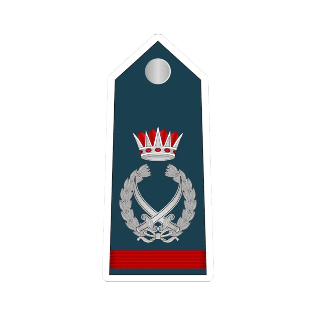 15.RBAF FM (Bahrain) (Military Rank) STICKER Vinyl Kiss-Cut Decal 2 Inch White - The Sticker Space