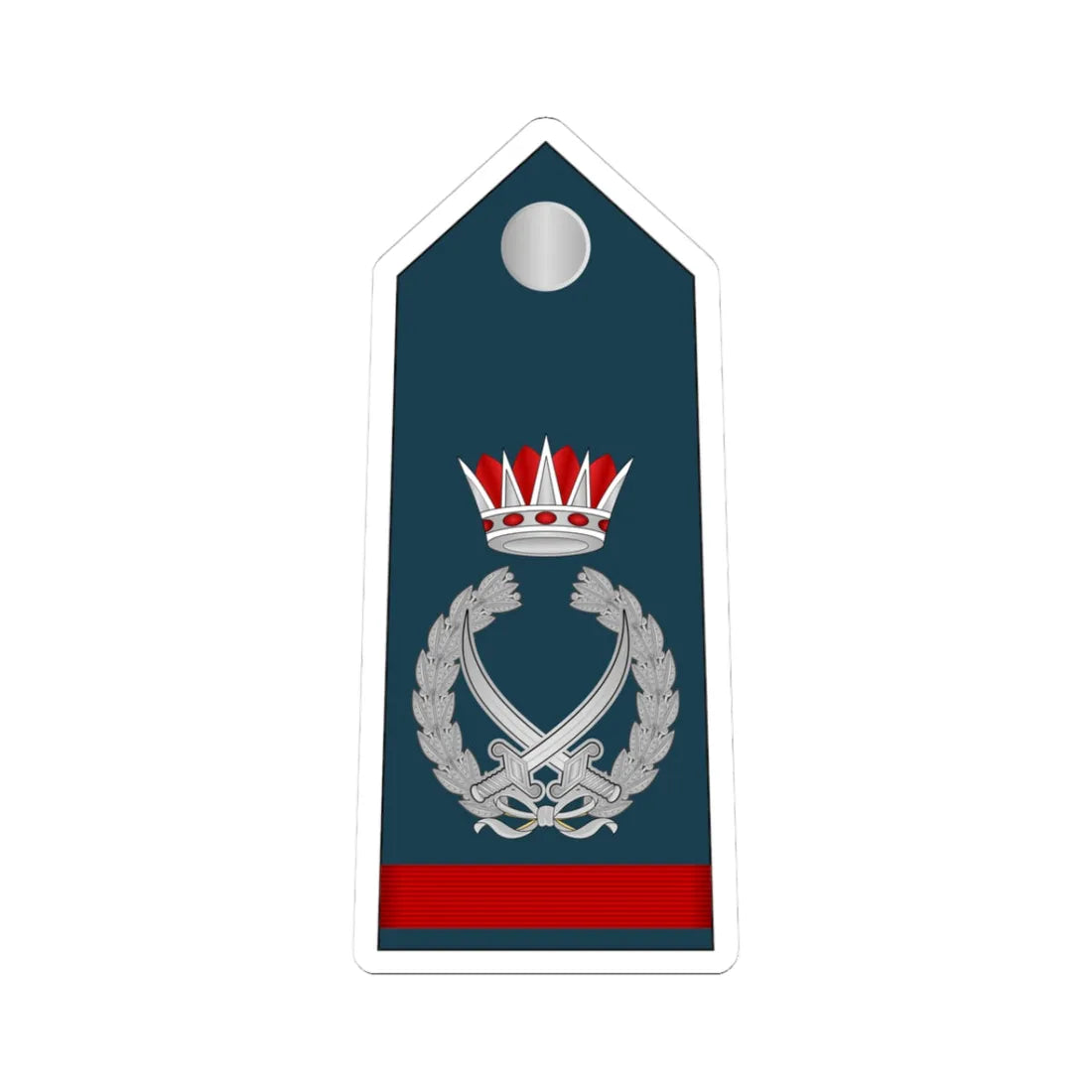 15.RBAF FM (Bahrain) (Military Rank) STICKER Vinyl Kiss-Cut Decal 3 Inch White - The Sticker Space