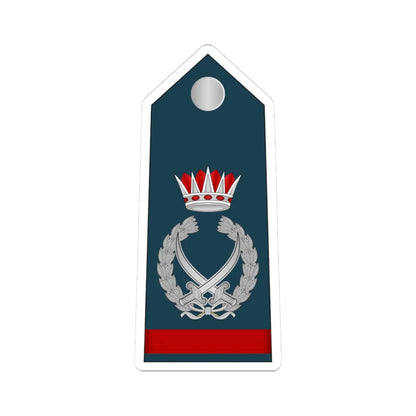 15.RBAF FM (Bahrain) (Military Rank) STICKER Vinyl Kiss-Cut Decal 3 Inch White - The Sticker Space