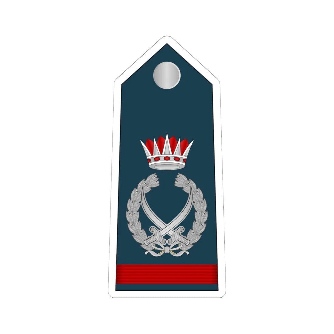 15.RBAF FM (Bahrain) (Military Rank) STICKER Vinyl Kiss-Cut Decal 6 Inch White - The Sticker Space